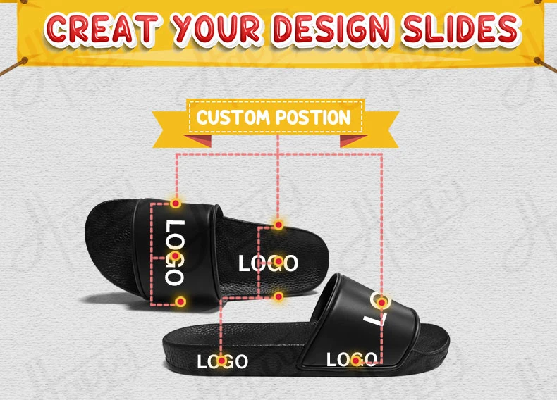 Slides Logo OEM Slippers Summer 2021 Slides Slippers Logo Print Red Sandals Mens Designer Slippers Casual Sandal